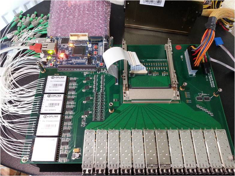 Fibre-optic control electronics